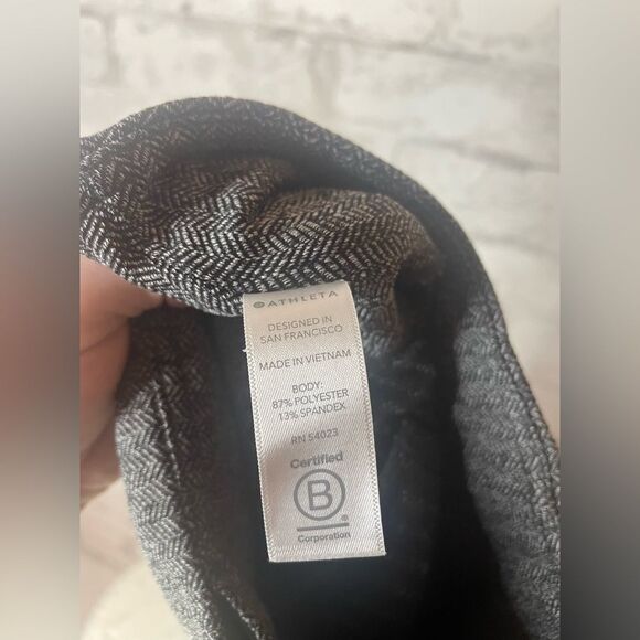 Athleta Delancey Herringbone Tight XXS Black and Abalone Grey NWOT - Picture 11 of 12